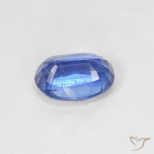 Cianita Azul real natural de 1.59 ct, Ovalada, SI