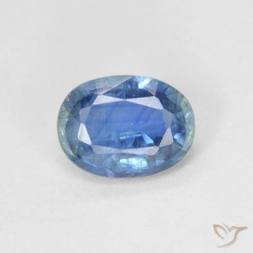 1.59ct Natural Azul pastel cianita, Ovalada, SI