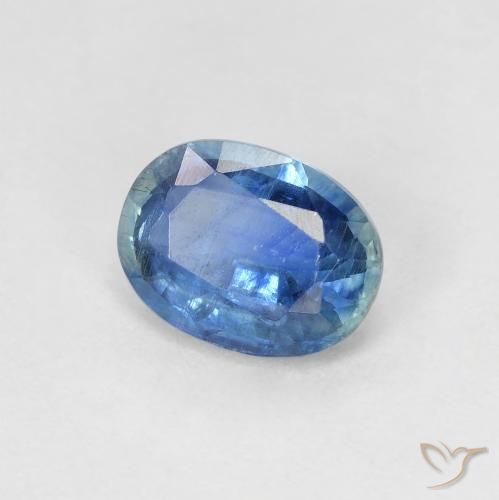 Cianita Azul pastel natural de 1.59 ct, Ovalada, SI