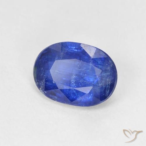 Cianita Azul oscuro natural de 1.48 ct, Ovalada, SI