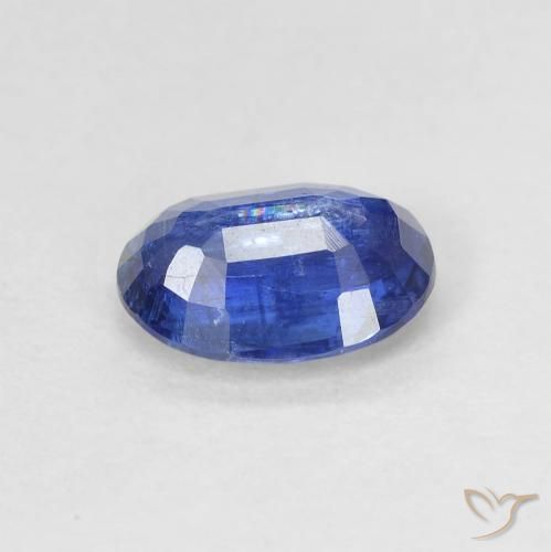 Cianita Azul oscuro natural de 1.48 ct, Ovalada, SI