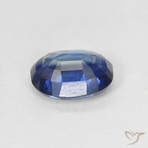Cianita Azul oscuro natural de 1.14 ct, Ovalada, SI