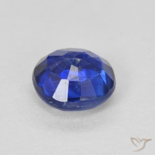 Cianita Azul oscuro natural de 0.70 ct, Redondo, VS-SI