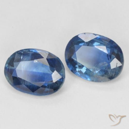 Gemas de Cianita Azul marino natural de 2.85 ct, Ovalada, SI