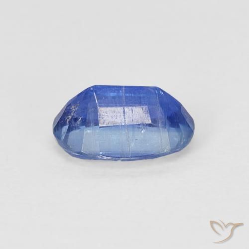 Cianita Azul oscuro medio natural de 1.00 ct, Ovalada, SI