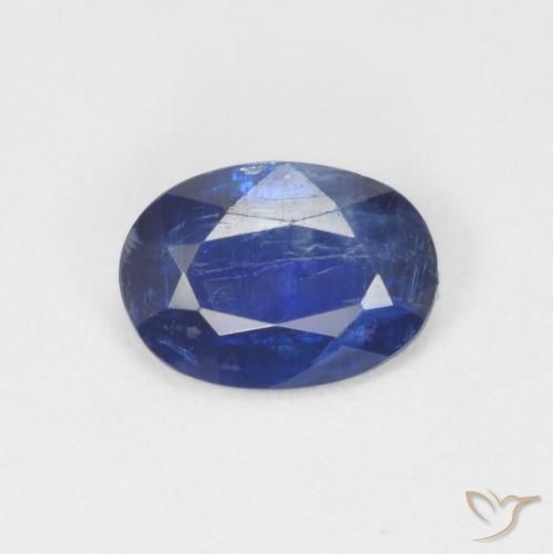 0.74ct Natural Azul marino cianita, Ovalada, SI