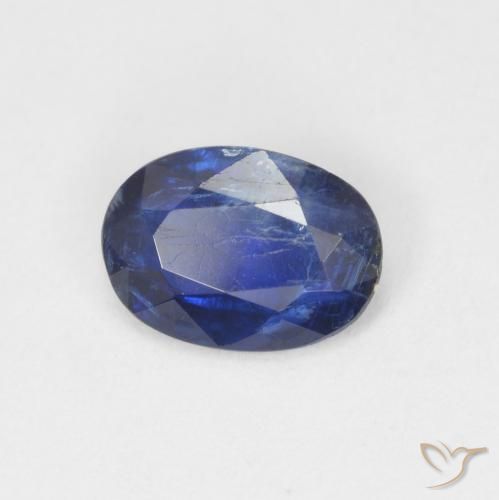 Cianita Azul marino natural de 0.74 ct, Ovalada, SI