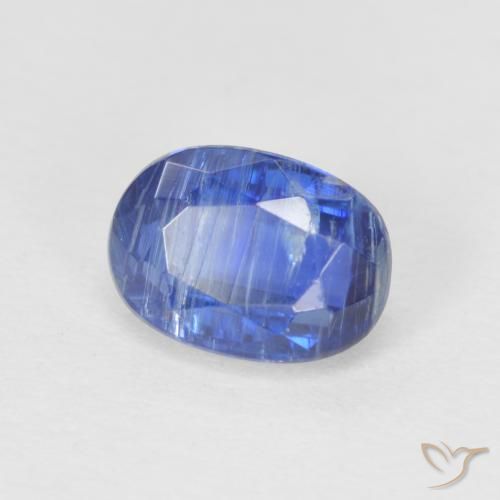 Cianita Azul oscuro natural de 1.36 ct, Ovalada, SI