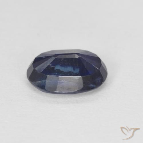 Cianita Azul oscuro natural de 0.96 ct, Ovalada, SI