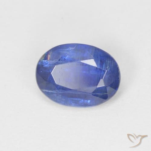 Cianita Azul oscuro natural de 1.06 ct, Ovalada, SI