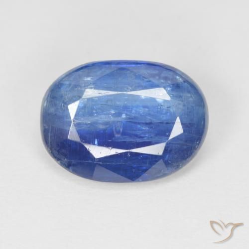 4.25ct Natural Azul marino cianita, Ovalada, SI, Photo A