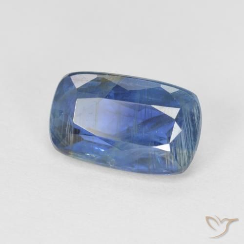 Cianita Azul oscuro natural de 3.07 ct, Forma Cojín, SI