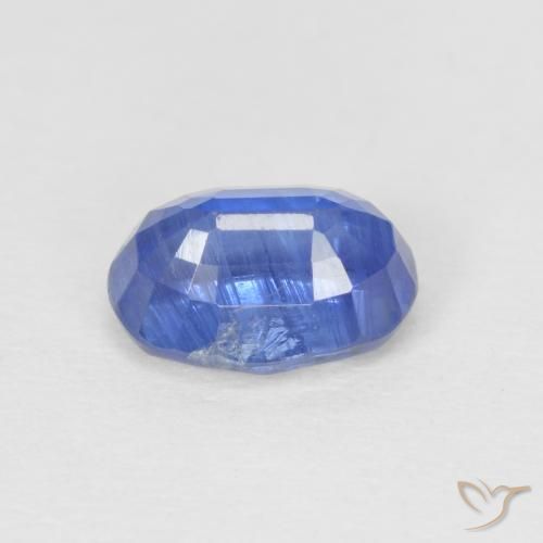 Cianita Azul oscuro natural de 1.23 ct, Ovalada, SI