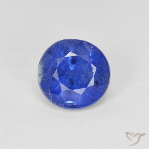 1.18ct Natural Azul real Cianita, Redondo, SI
