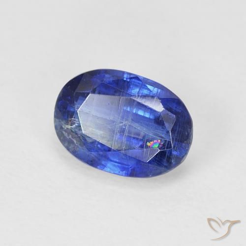 Cianita Azul oscuro natural de 1.17 ct, Ovalada, SI