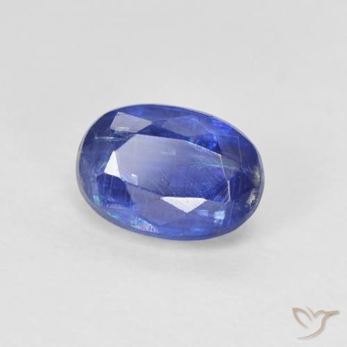 Cianita Azul real natural de 1.22 ct, Ovalada, SI