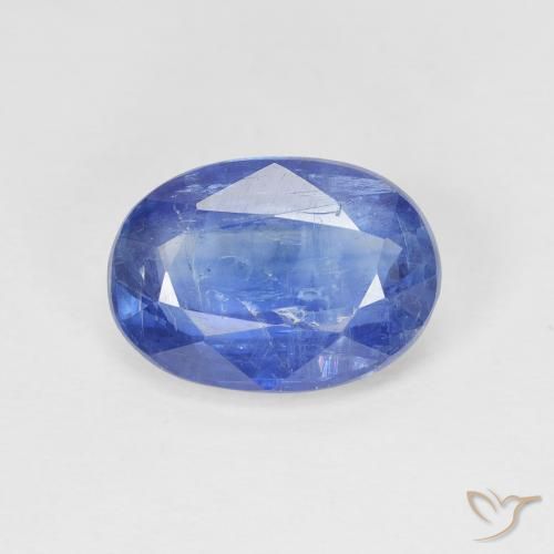 3.51ct Natural Azul real cianita, Ovalada, SI