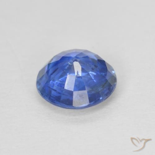 Cianita Azul claro natural de 0.95 ct, Redondo, SI