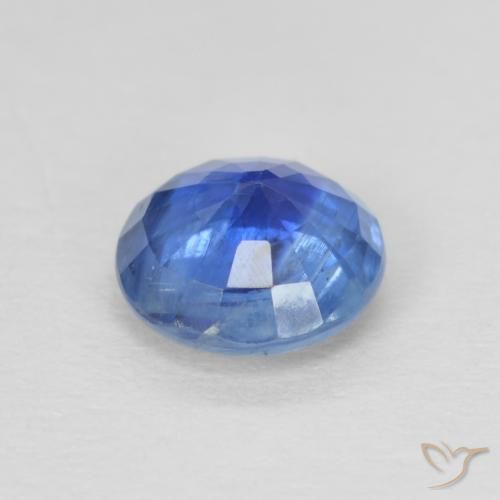 Cianita Azul real natural de 1.03 ct, Redondo, SI
