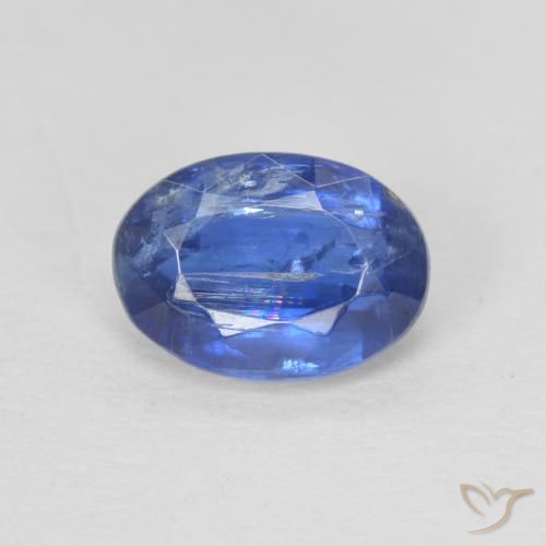 1.01ct Natural Azul marino cianita, Ovalada, SI