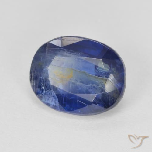Cianita Azul marino natural de 3.39 ct, Ovalada, SI
