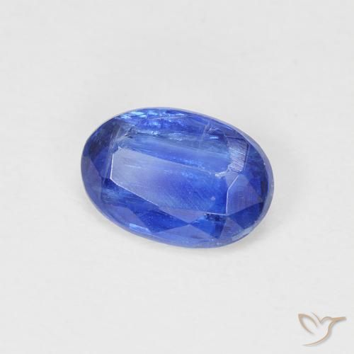 Cianita Azul oscuro natural de 0.92 ct, Ovalada, SI