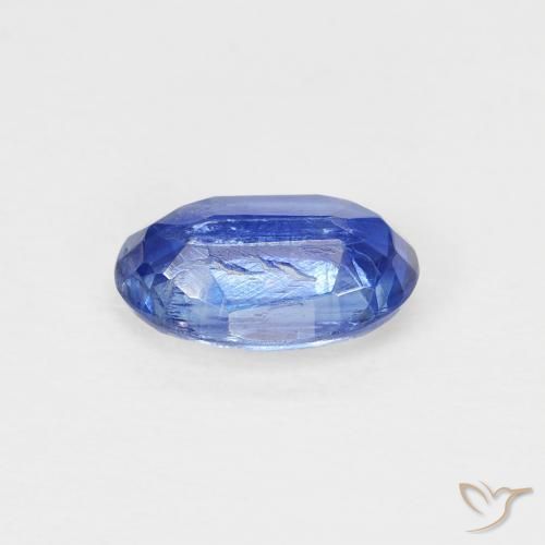Cianita Azul oscuro natural de 0.92 ct, Ovalada, SI