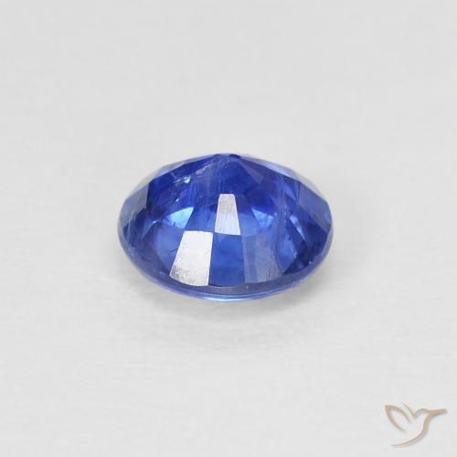 Cianita Azul oscuro natural de 1.00 ct, Redondo, SI