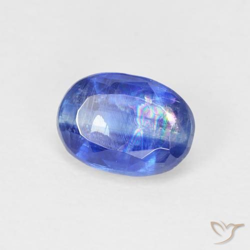 Cianita Azul oscuro natural de 1.21 ct, Ovalada, SI