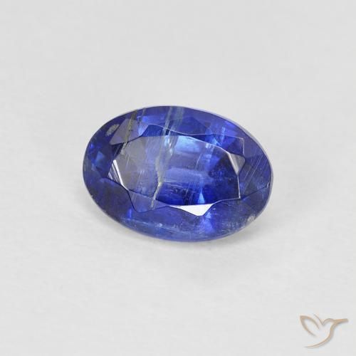 Cianita Azul oscuro natural de 1.00 ct, Ovalada, SI