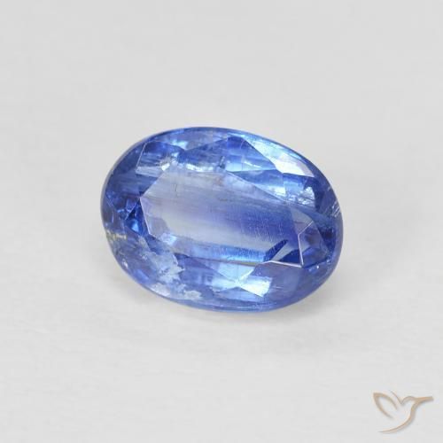Cianita Celeste natural de 1.38 ct, Ovalada, SI