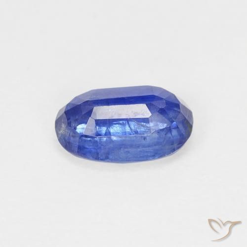 Cianita Azul oscuro natural de 1.05 ct, Ovalada, SI