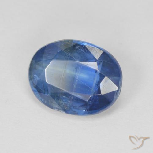Cianita Azul oscuro natural de 3.01 ct, Ovalada, SI
