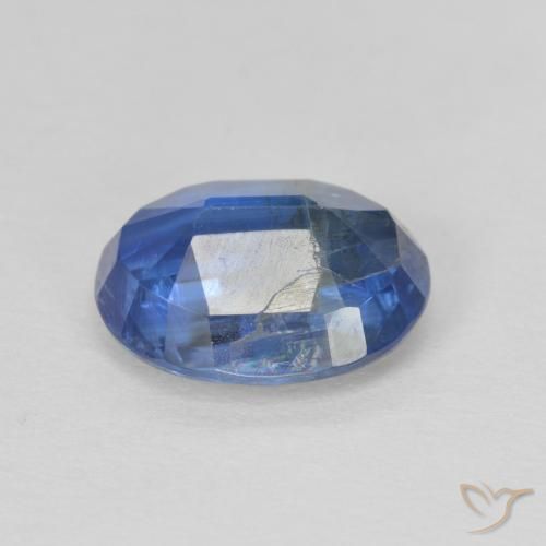 Cianita Azul oscuro natural de 3.01 ct, Ovalada, SI