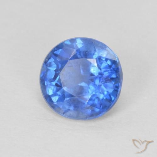 Cianita Azul claro natural de 1.09 ct, Redondo, SI
