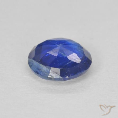 Cianita Azul marino natural de 0.87 ct, Redondo, SI