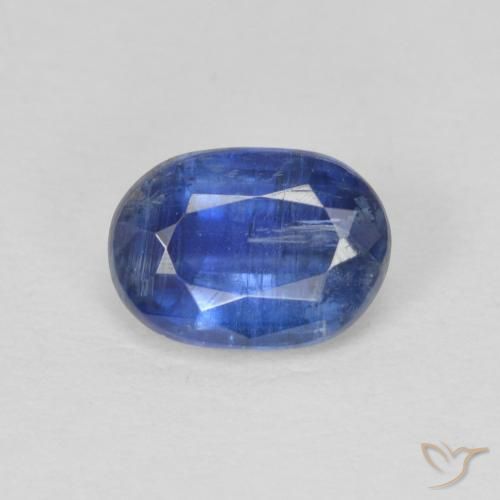 cianita Azul oscuro natural de 1.04 ct, Ovalada, SI
