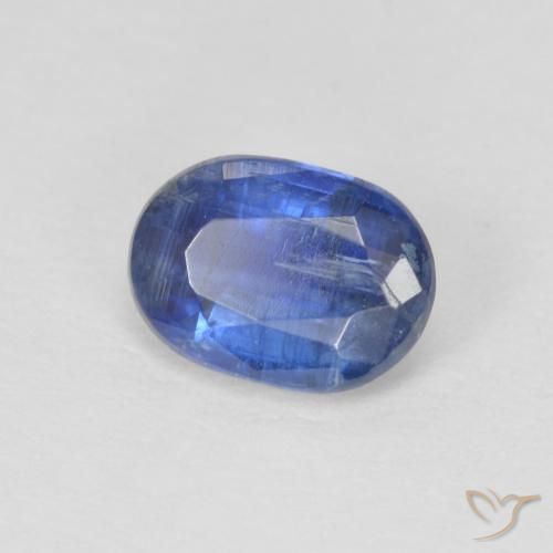 cianita Azul oscuro natural de 1.04 ct, Ovalada, SI