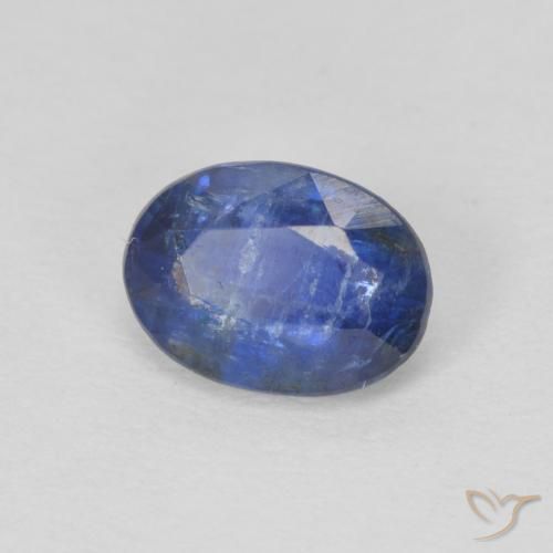Cianita Azul oscuro natural de 1.02 ct, Ovalada, SI
