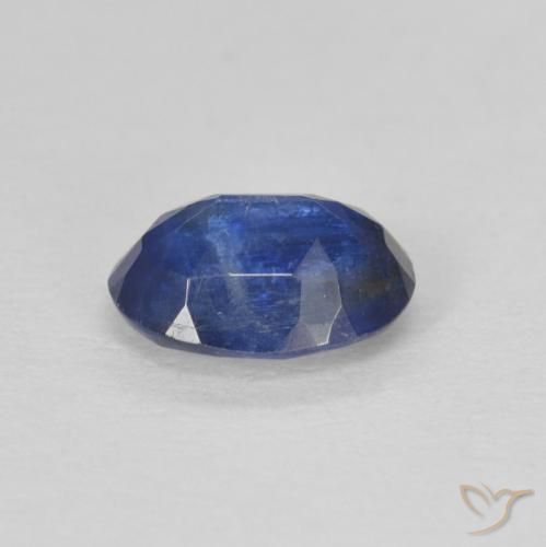 Cianita Azul oscuro natural de 1.02 ct, Ovalada, SI