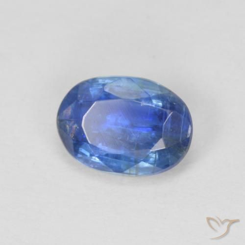 Cianita Azul oscuro natural de 1.01 ct, Ovalada, SI