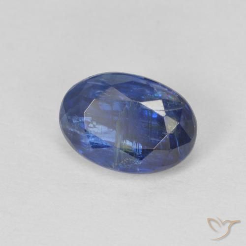 Cianita Azul oscuro natural de 1.21 ct, Ovalada, SI