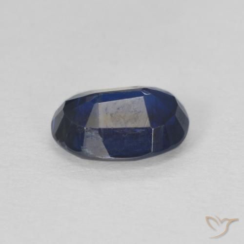 Cianita Azul oscuro natural de 1.02 ct, Ovalada, SI