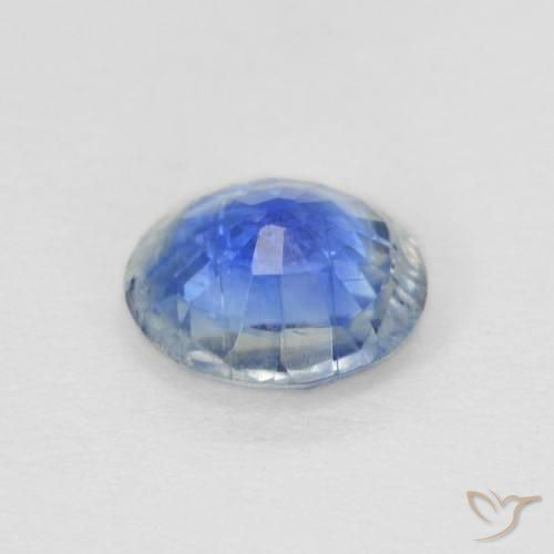 Cianita Azul oscuro natural de 0.85 ct, Redondo, SI