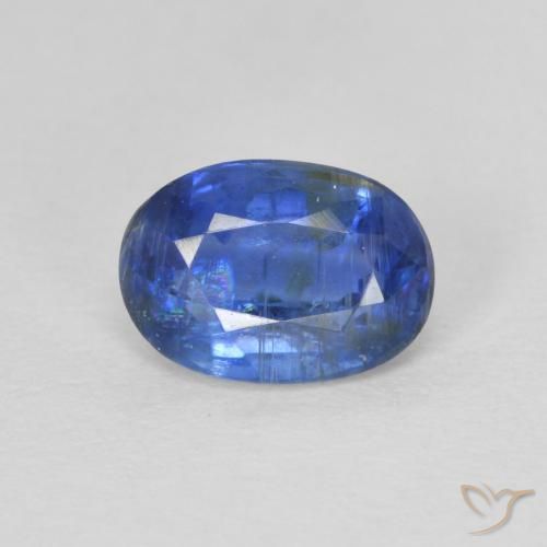 1.07ct Natural Azul oscuro Cianita, Ovalada, SI