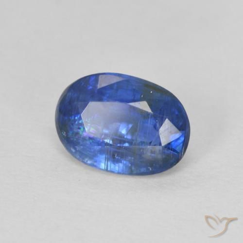 Cianita Azul oscuro natural de 1.07 ct, Ovalada, SI