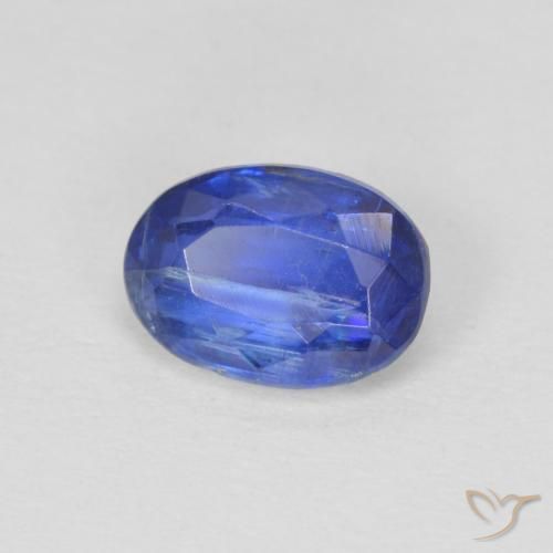 Cianita Azul oscuro natural de 1.02 ct, Ovalada, SI