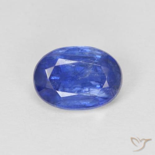 1.12ct Natural Azul oscuro cianita, Ovalada, SI