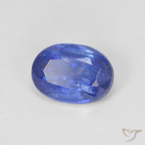 Cianita Azul oscuro natural de 1.12 ct, Ovalada, SI