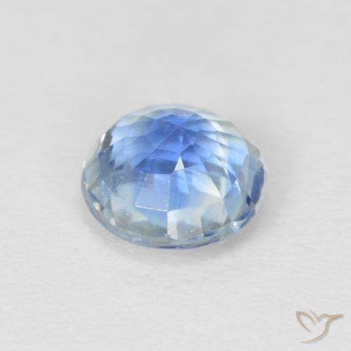 Cianita Azul real natural de 1.04 ct, Redondo, SI